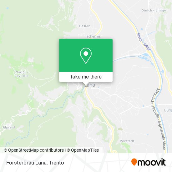Forsterbräu Lana map