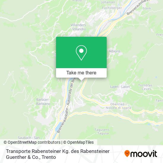 Transporte Rabensteiner Kg. des Rabensteiner Guenther & Co. map