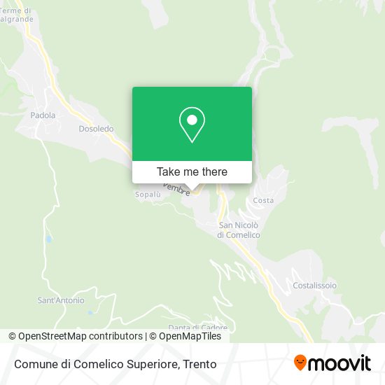 Comune di Comelico Superiore map