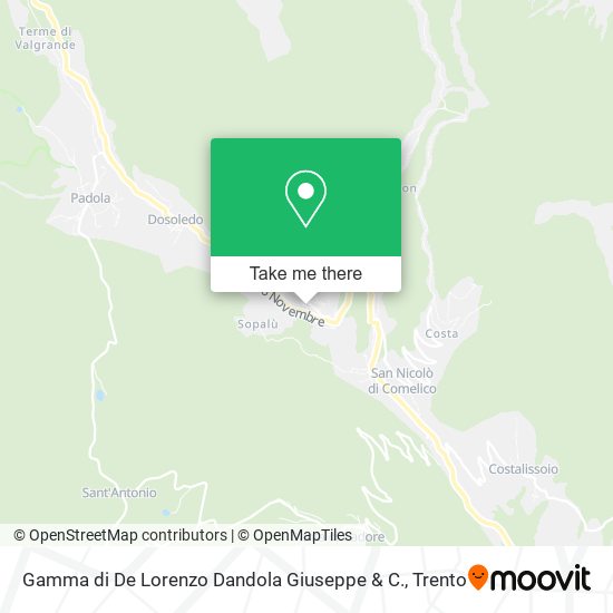 Gamma di De Lorenzo Dandola Giuseppe & C. map