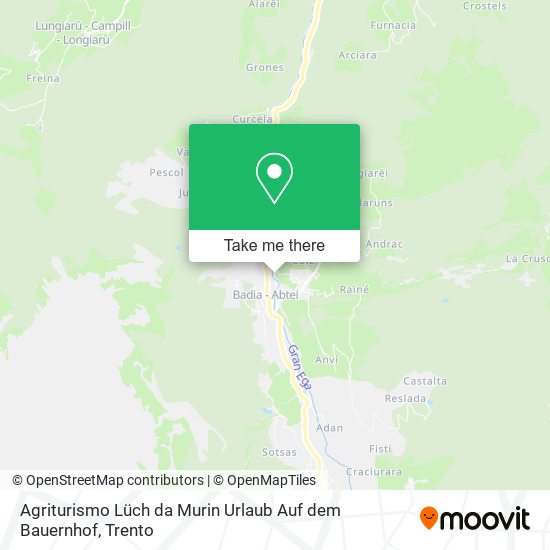 Agriturismo Lüch da Murin Urlaub Auf dem Bauernhof map