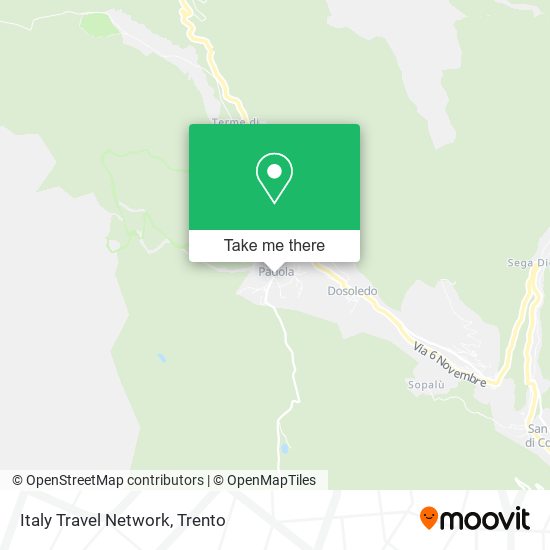 Italy Travel Network map