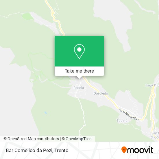 Bar Comelico da Pezi map