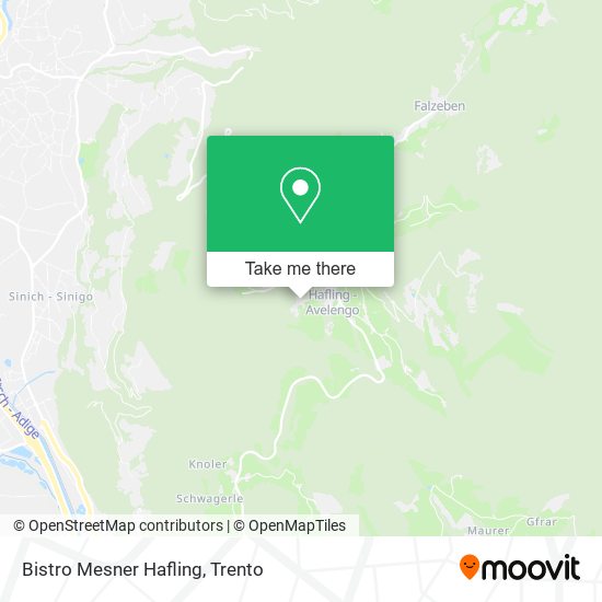 Bistro Mesner Hafling map