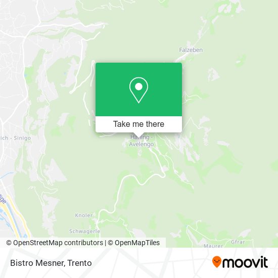 Bistro Mesner map