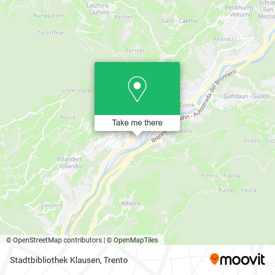Stadtbibliothek Klausen map