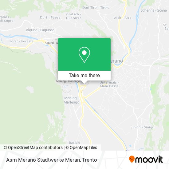 Asm Merano Stadtwerke Meran map