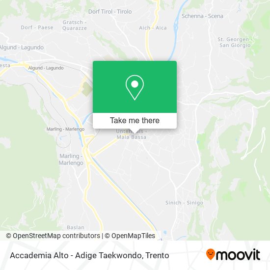 Accademia Alto - Adige Taekwondo map