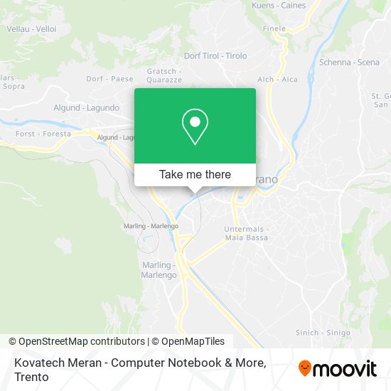 Kovatech Meran - Computer Notebook & More map