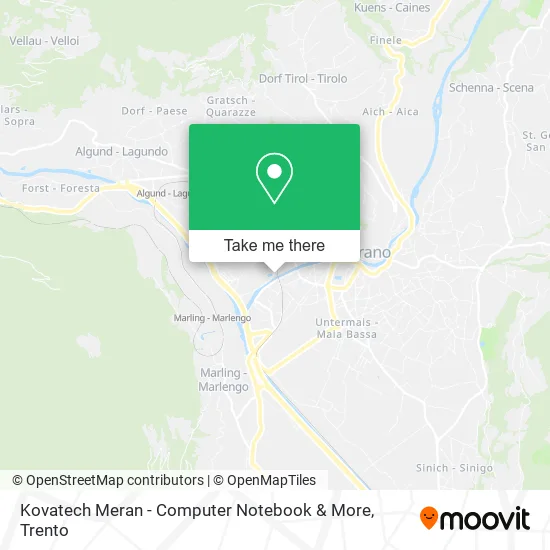 Kovatech Meran - Computer Notebook & More map