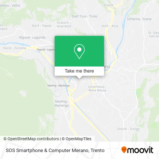 SOS Smartphone & Computer Merano map