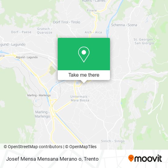 Josef Mensa Mensana Merano o map