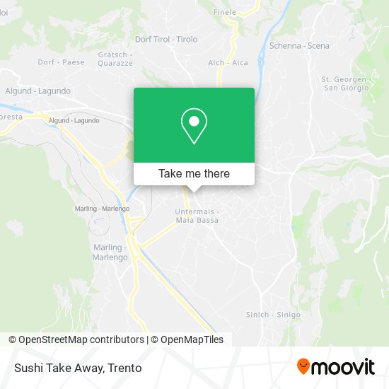 Sushi Take Away map