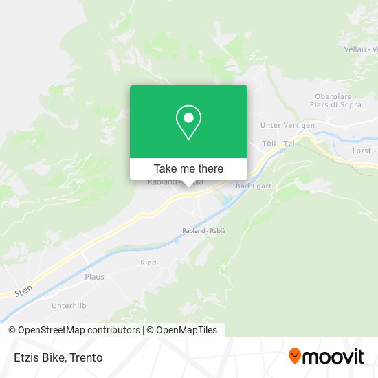 Etzis Bike map