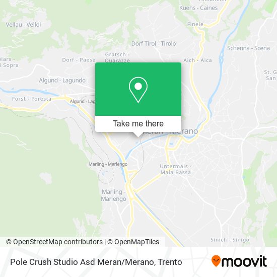 Pole Crush Studio Asd Meran / Merano map