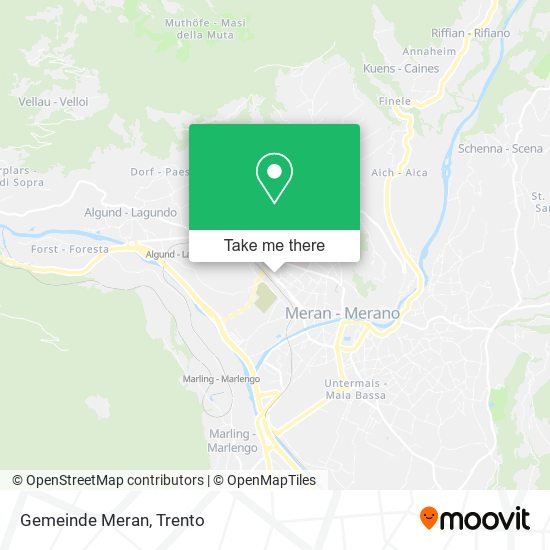Gemeinde Meran map
