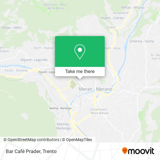 Bar Cafè Prader map