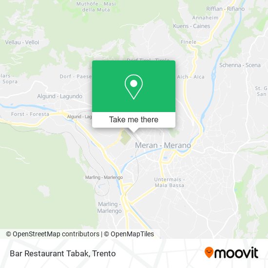 Bar Restaurant Tabak map