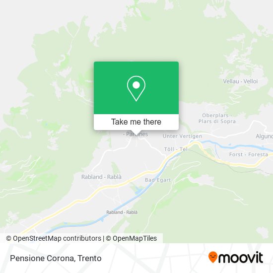 Pensione Corona map