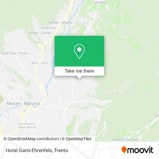 Hotel Garni Ehrenfels map