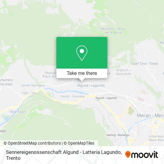 Sennereigenossenschaft Algund - Latteria Lagundo map