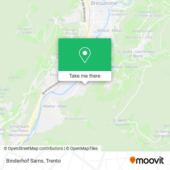 Binderhof Sarns map