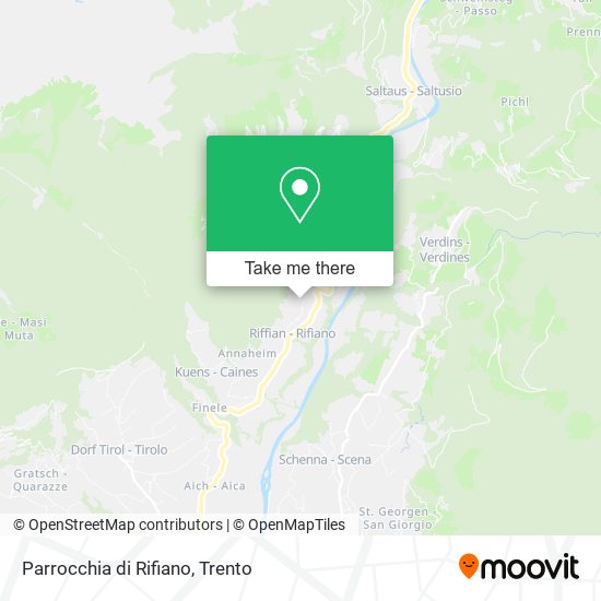 Parrocchia di Rifiano map