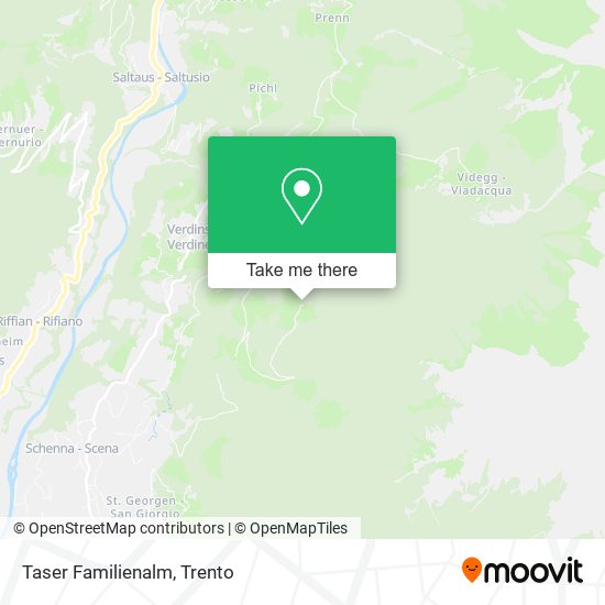 Taser Familienalm map