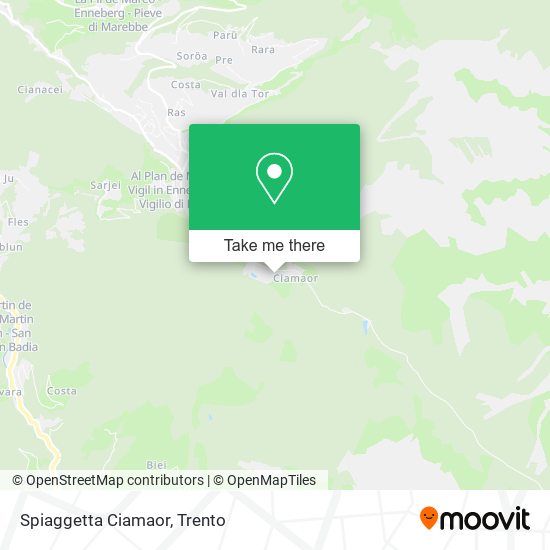 Spiaggetta Ciamaor map