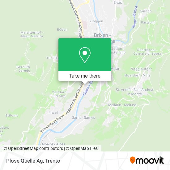 Plose Quelle Ag map