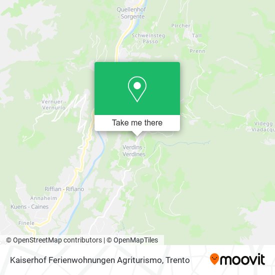 Kaiserhof Ferienwohnungen Agriturismo map