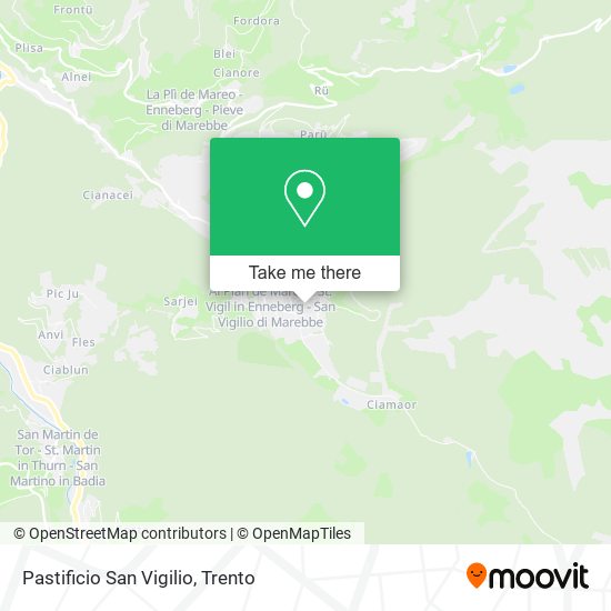 Pastificio San Vigilio map