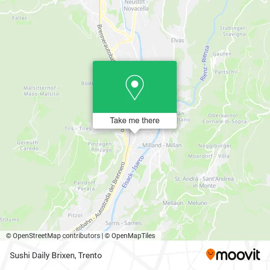 Sushi Daily Brixen map