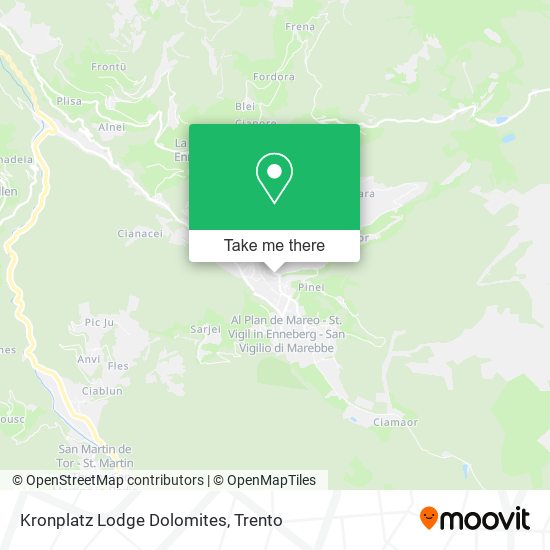 Kronplatz Lodge Dolomites map
