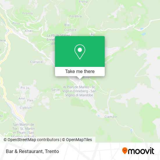 Bar & Restaurant map