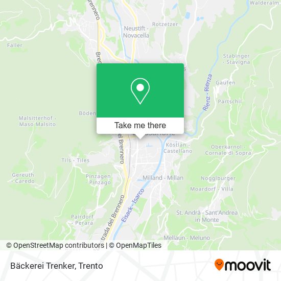 Bäckerei Trenker map
