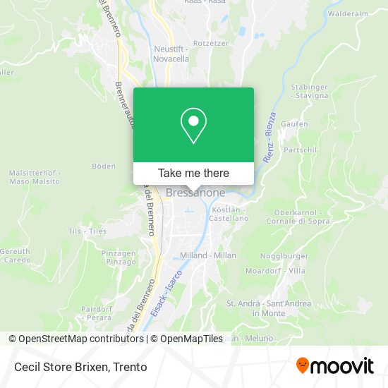Cecil Store Brixen map