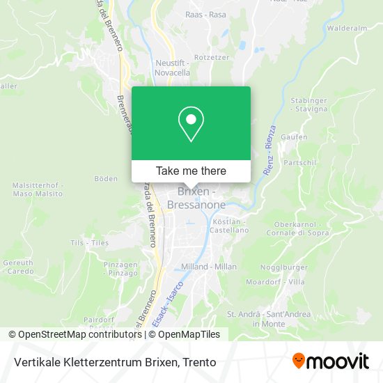Vertikale Kletterzentrum Brixen map