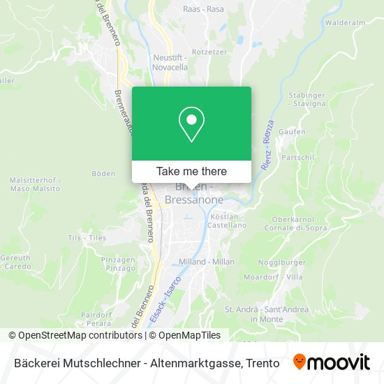 Bäckerei Mutschlechner - Altenmarktgasse map
