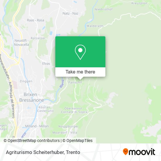 Agriturismo Scheiterhuber map