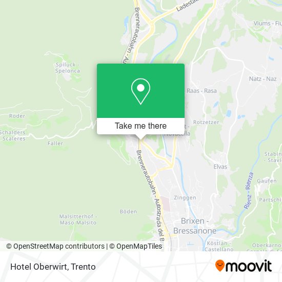 Hotel Oberwirt map