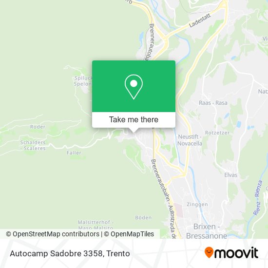 Autocamp Sadobre 3358 map