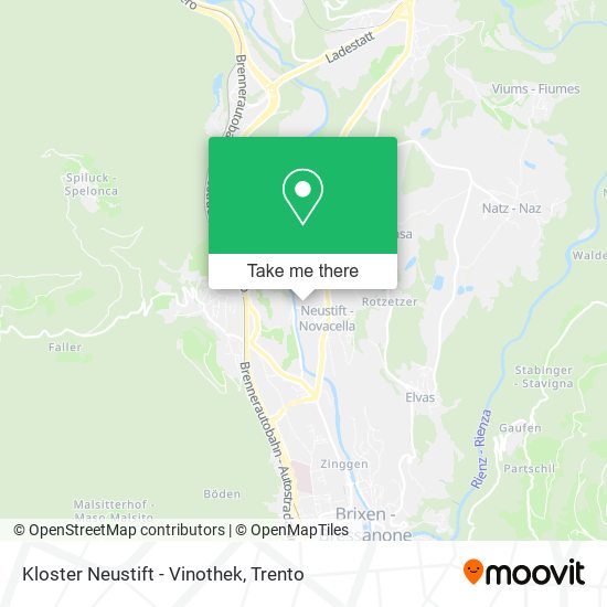 Kloster Neustift - Vinothek map