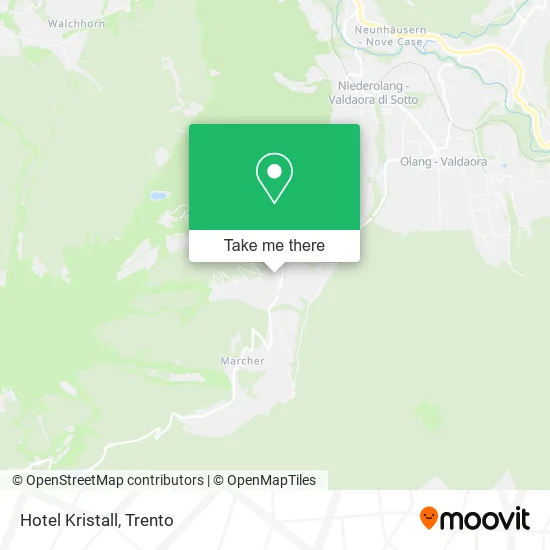 Hotel Kristall map