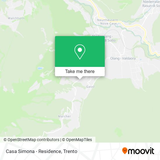 Casa Simona - Residence map