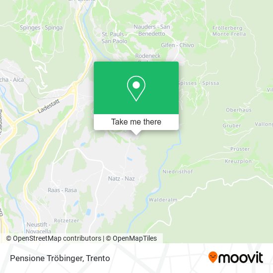 Pensione Tröbinger map