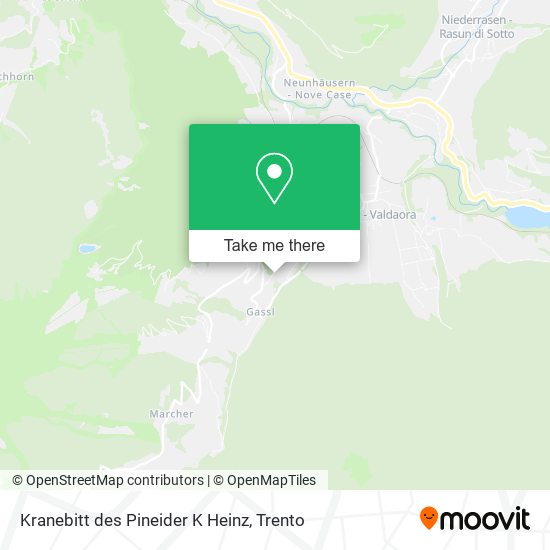 Kranebitt des Pineider K Heinz map