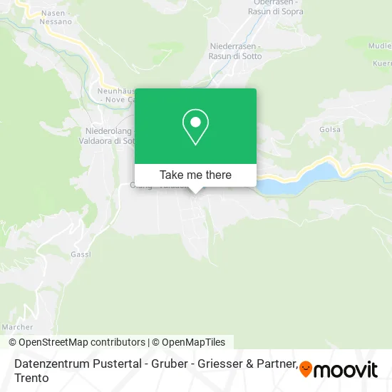 Pustertal Data Center - Gruber - Griesser & Partners map