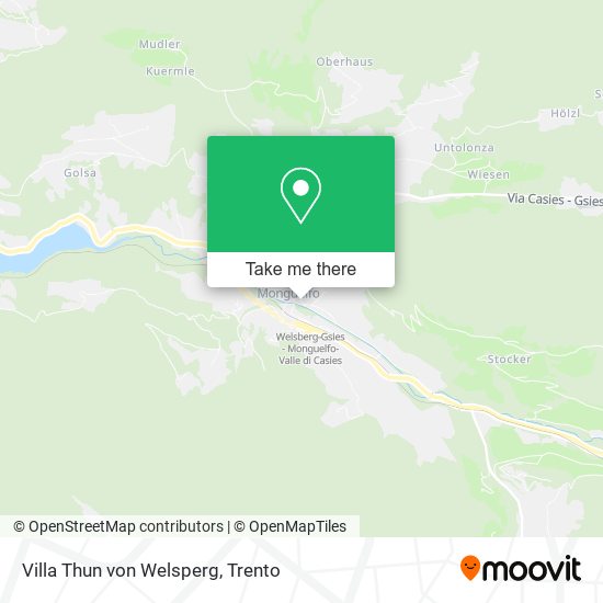 Villa Thun von Welsperg map