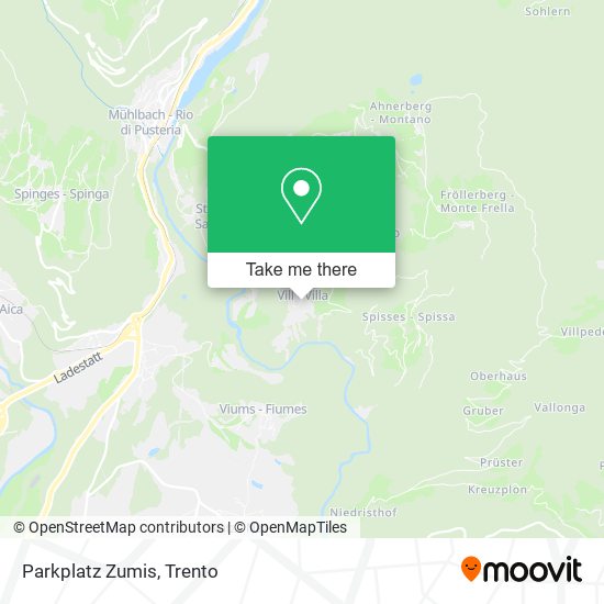 Parkplatz Zumis map